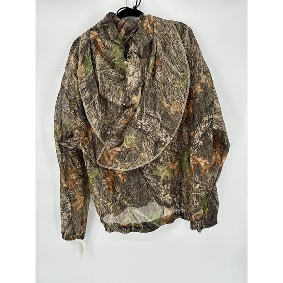 Cabela's Camo Bug Protection Zip Up Camo Mesh Jacket XL w/ Attached Face Cover - Picture 3 of 7